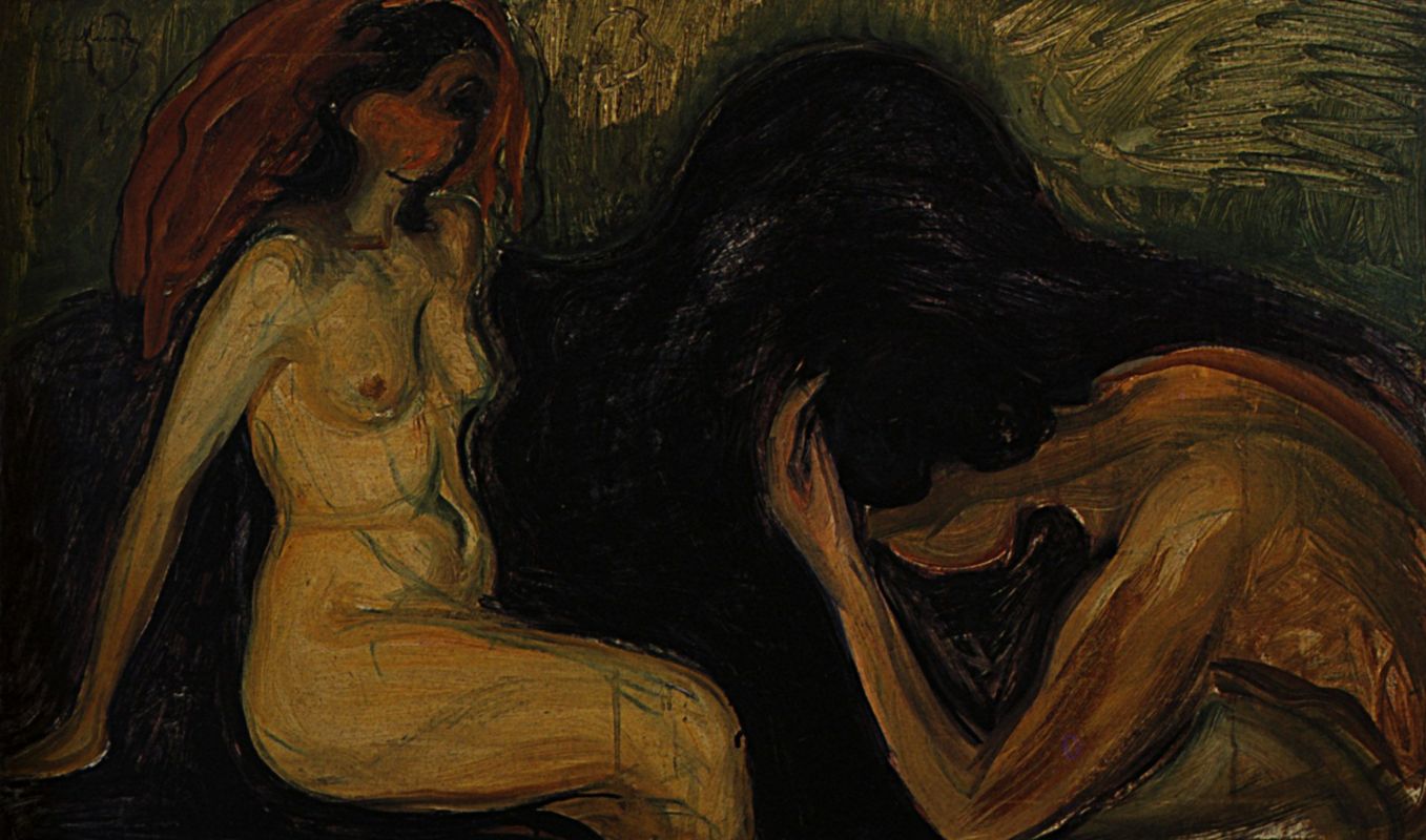 Эдвард Мунк. "Мужчина и женщина". 1898. Коллекция Расмуса Мейера, Берген.