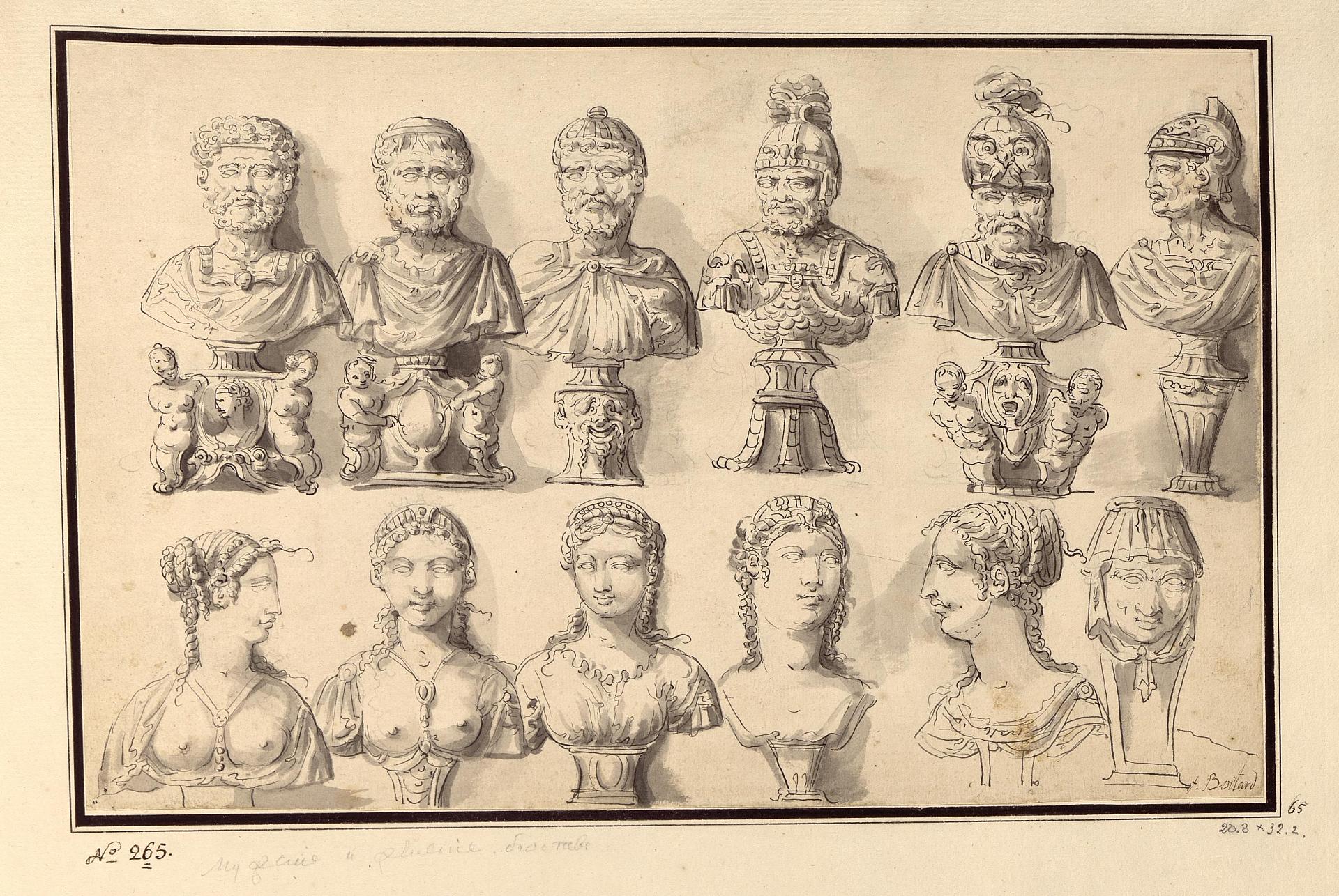 Франсуа Буатар. "12 мужских и 12 женских бюстов". 1690-1719. Эрмитаж, Санкт-Петербург.