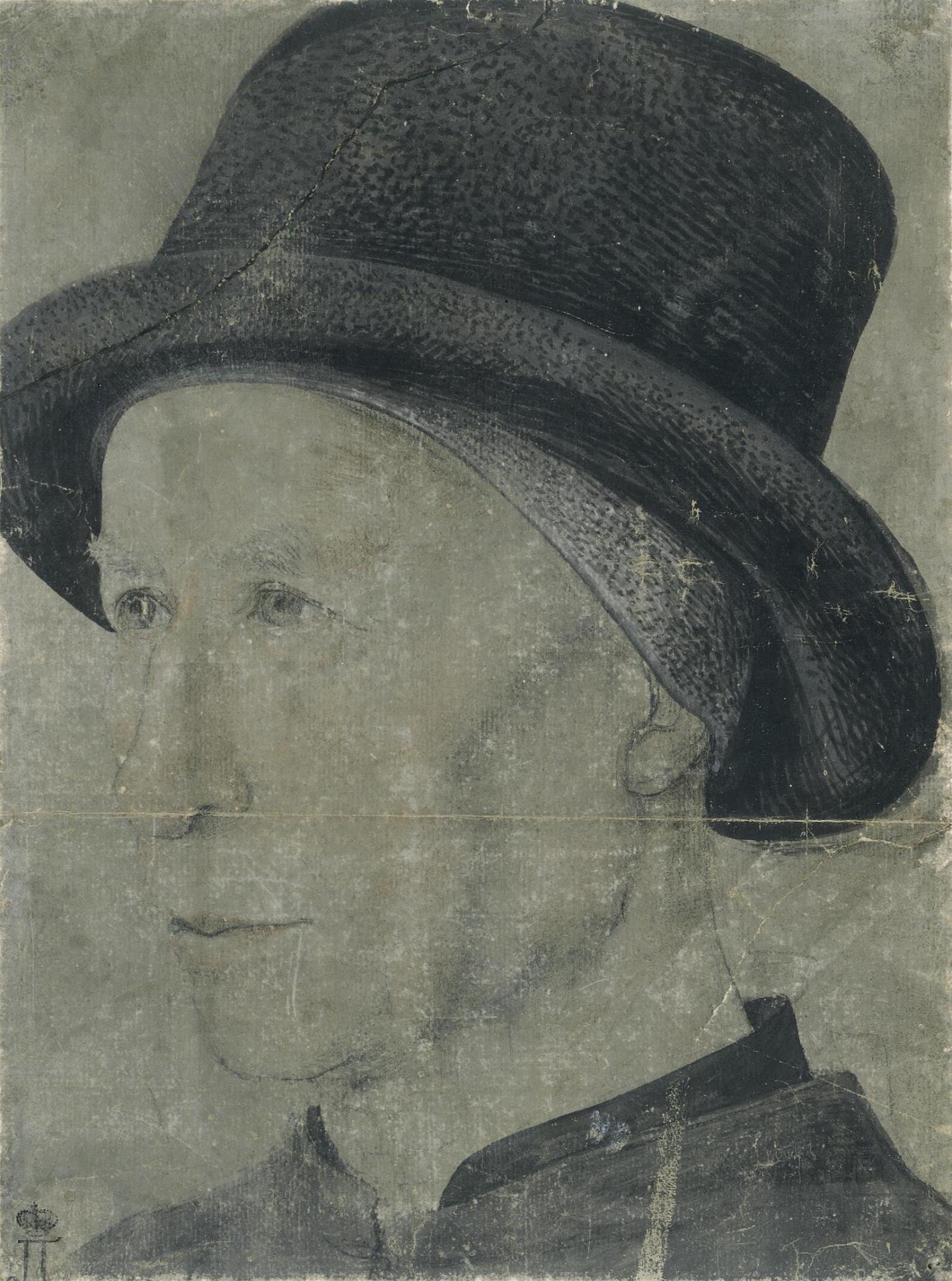 Жан Фуке. "Мужской портрет". Около 1455. Эрмитаж, санкт-Петербург.