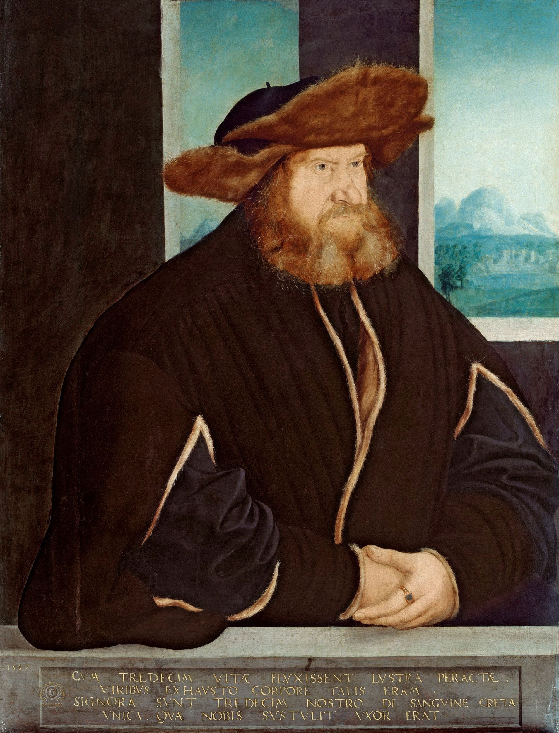 Христоф Амбергер. "Портрет мужчины". 1537. Музей Лихтенштейн, Вена.