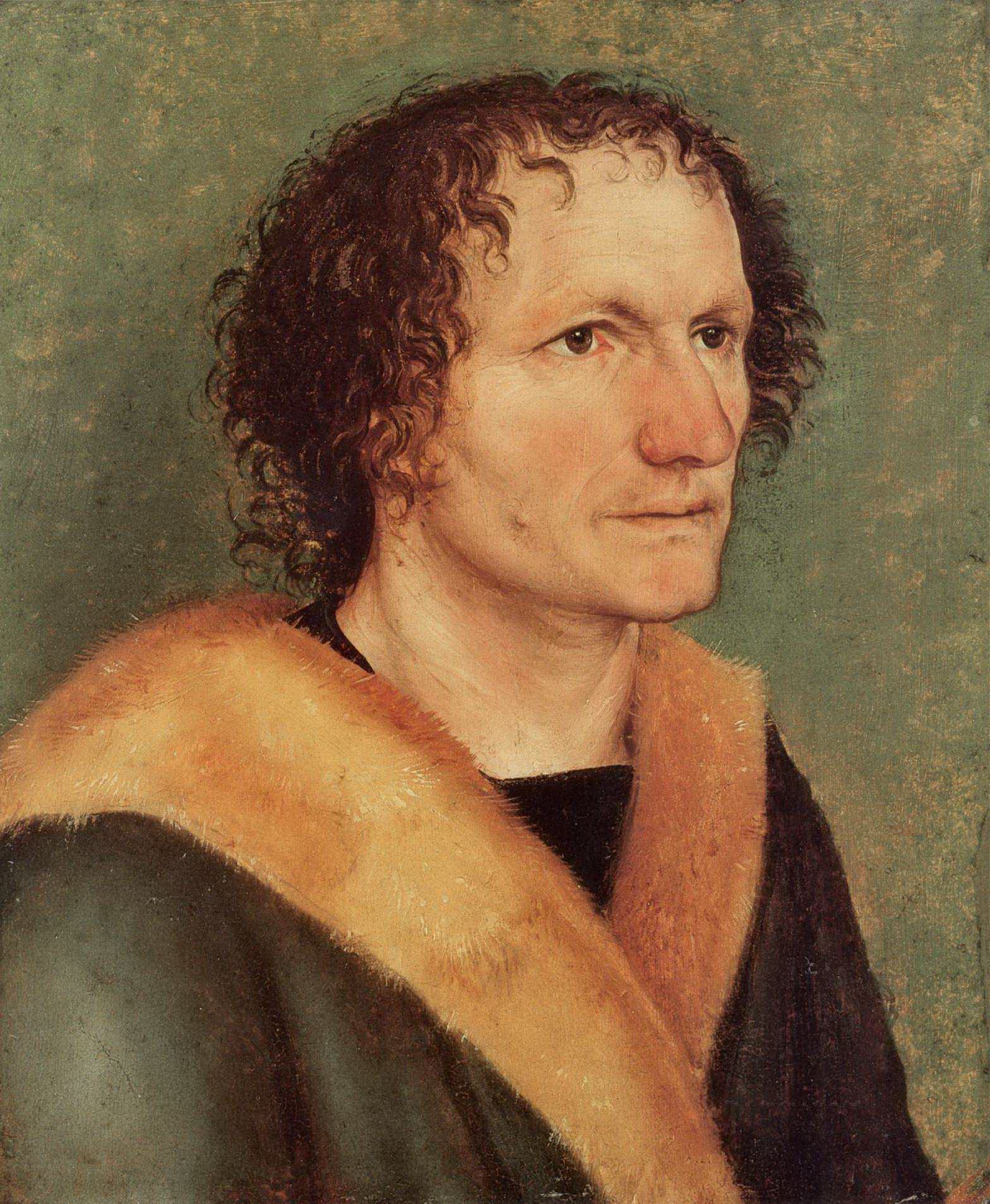Альбрехт Дюрер. "Мужской портрет". 1497-1498. Частная коллекция.