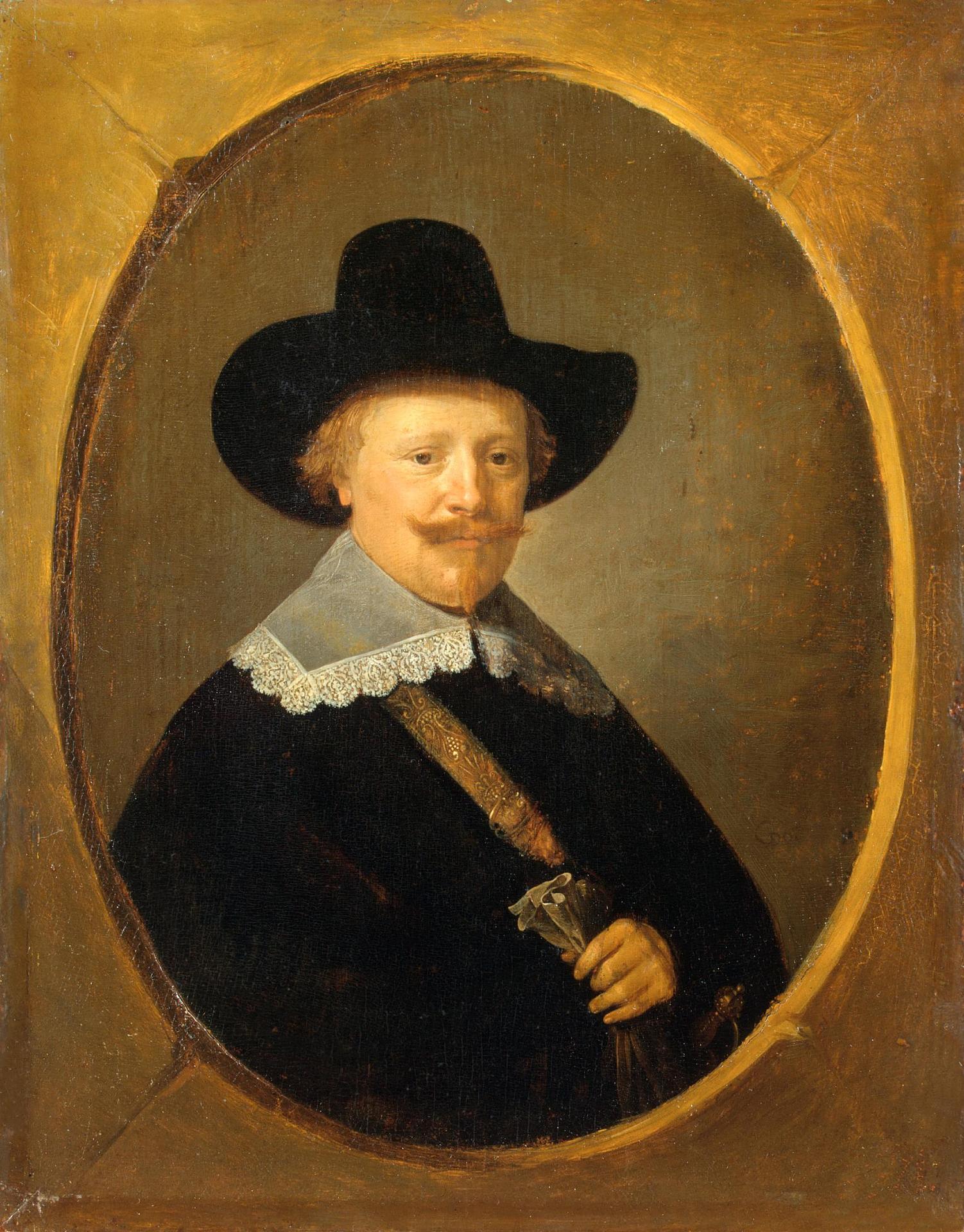 Герард Доу. "Мужской портрет". 1640-1645. Эрмитаж, Санкт-Петербург.