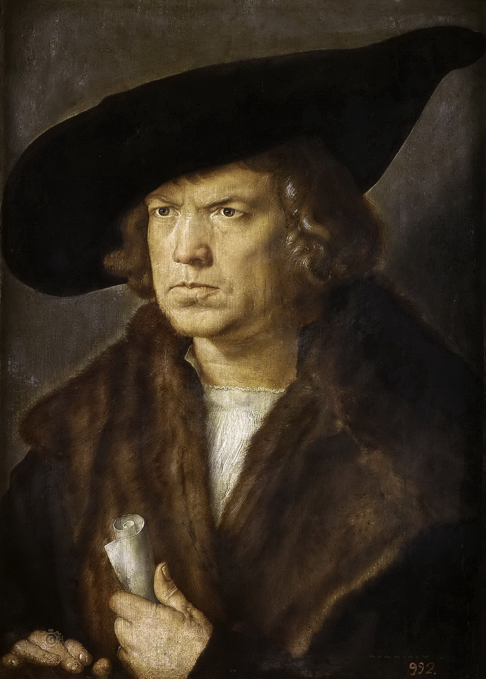 Альбрехт Дюрер. Мужской портрет". 1521. Прадо, Мадрид.