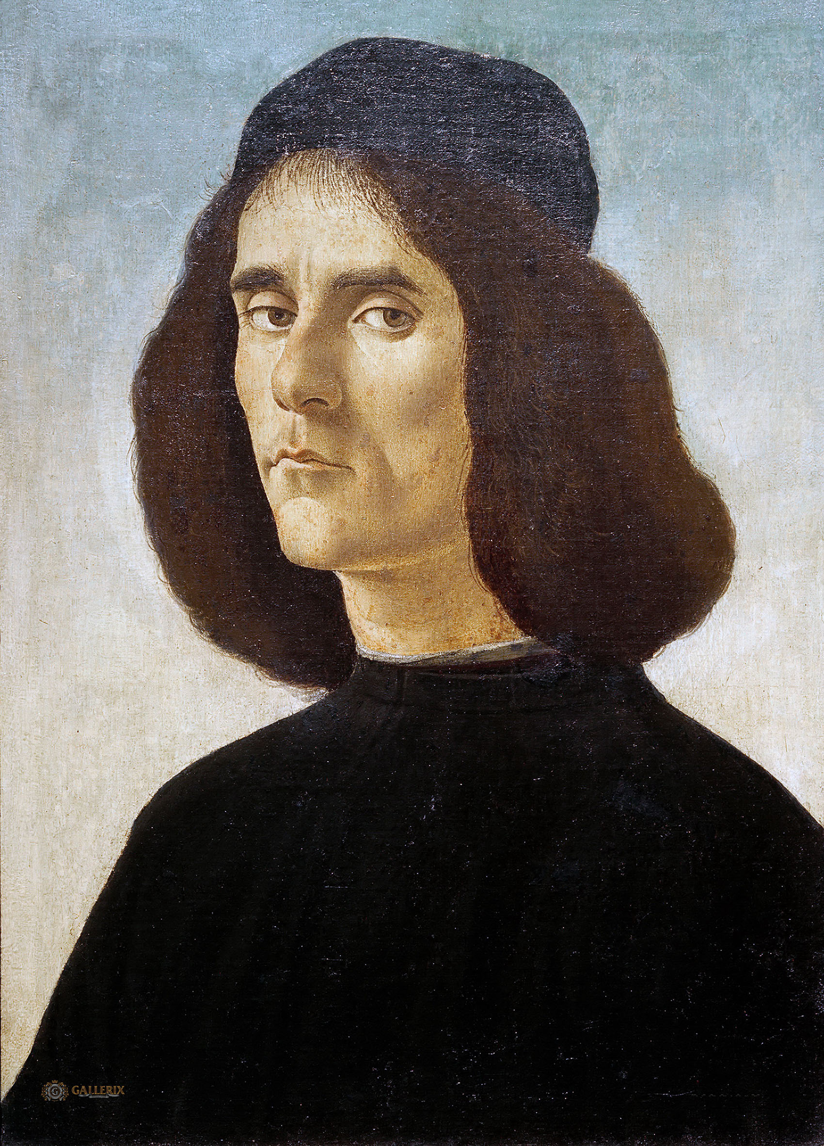 Сандро Боттичелли. "Мужской портрет". около 1490ю Частная коллекция.