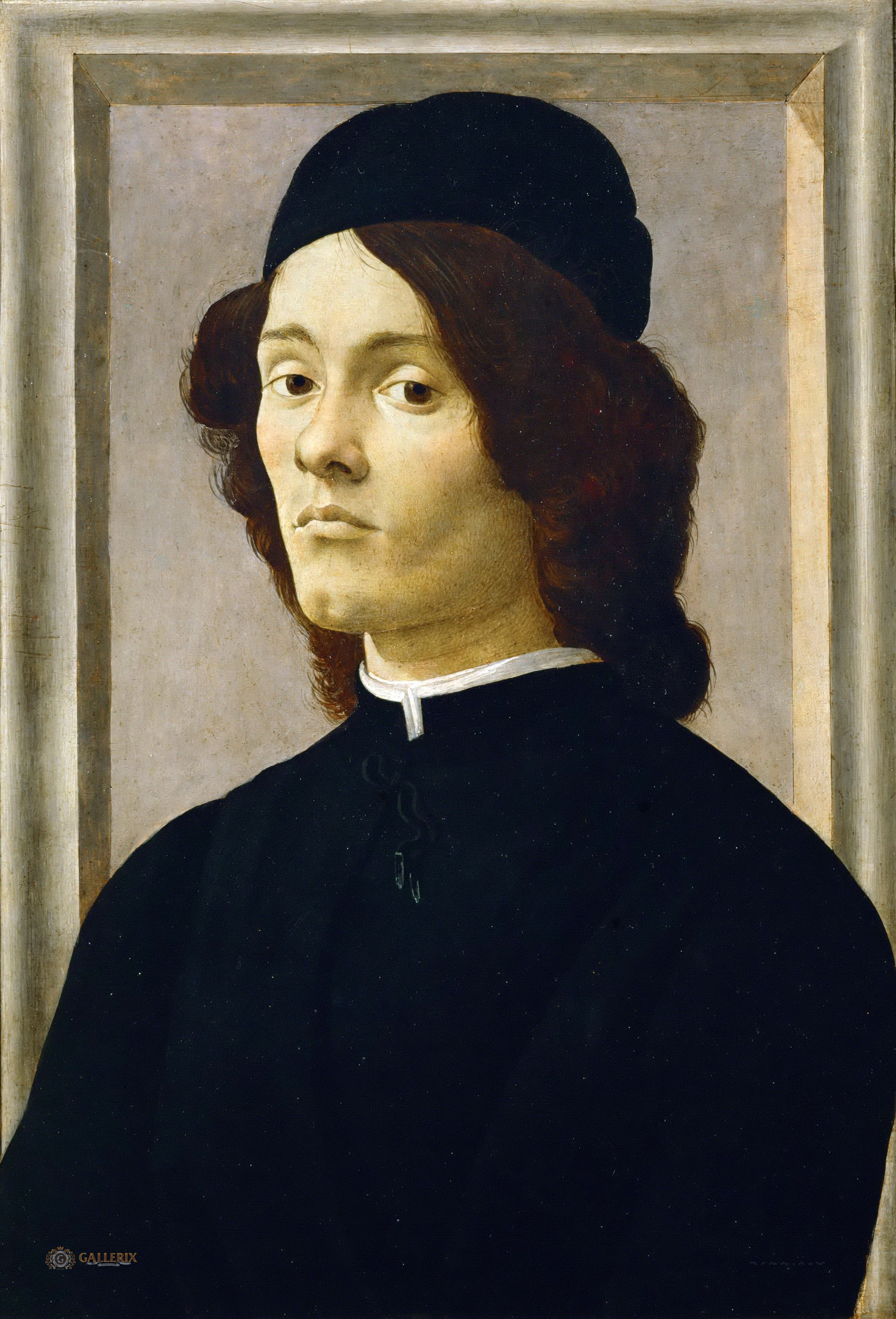 Сандро Боттичелли. "Мужской портрет". 1490-1500. Лувр, Париж.