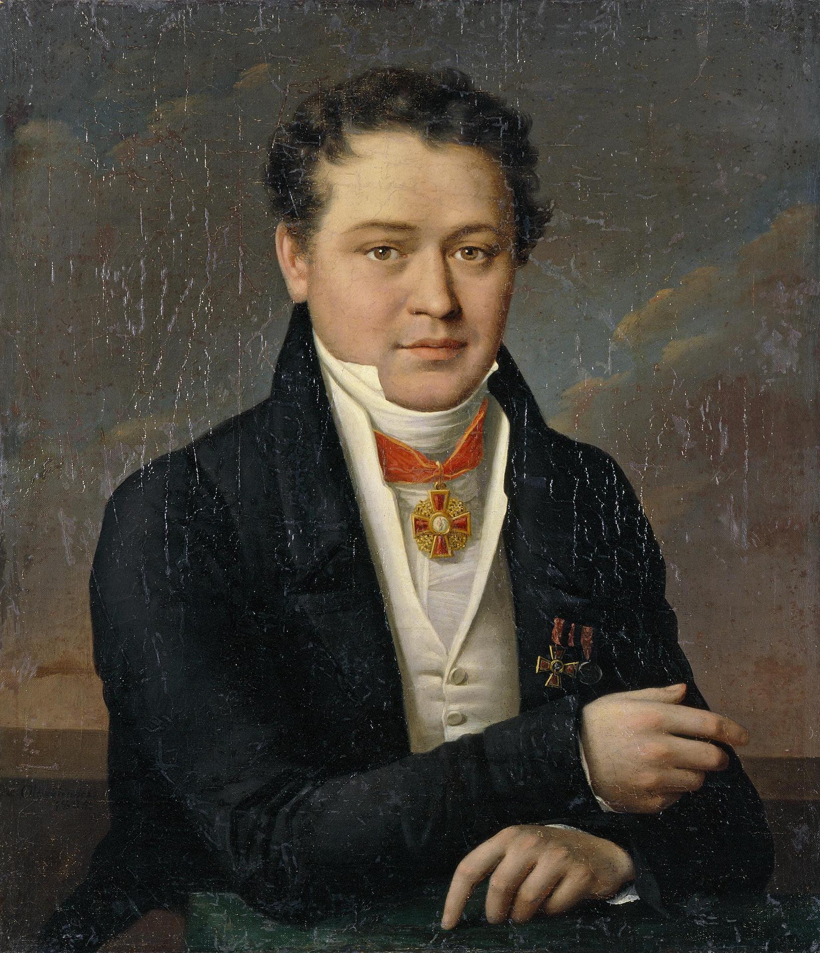 Иосиф (Юзеф) Иванович Олешкевич. "Портрет неизвестного". 1825. Эрмитаж, Санкт-Петербург.