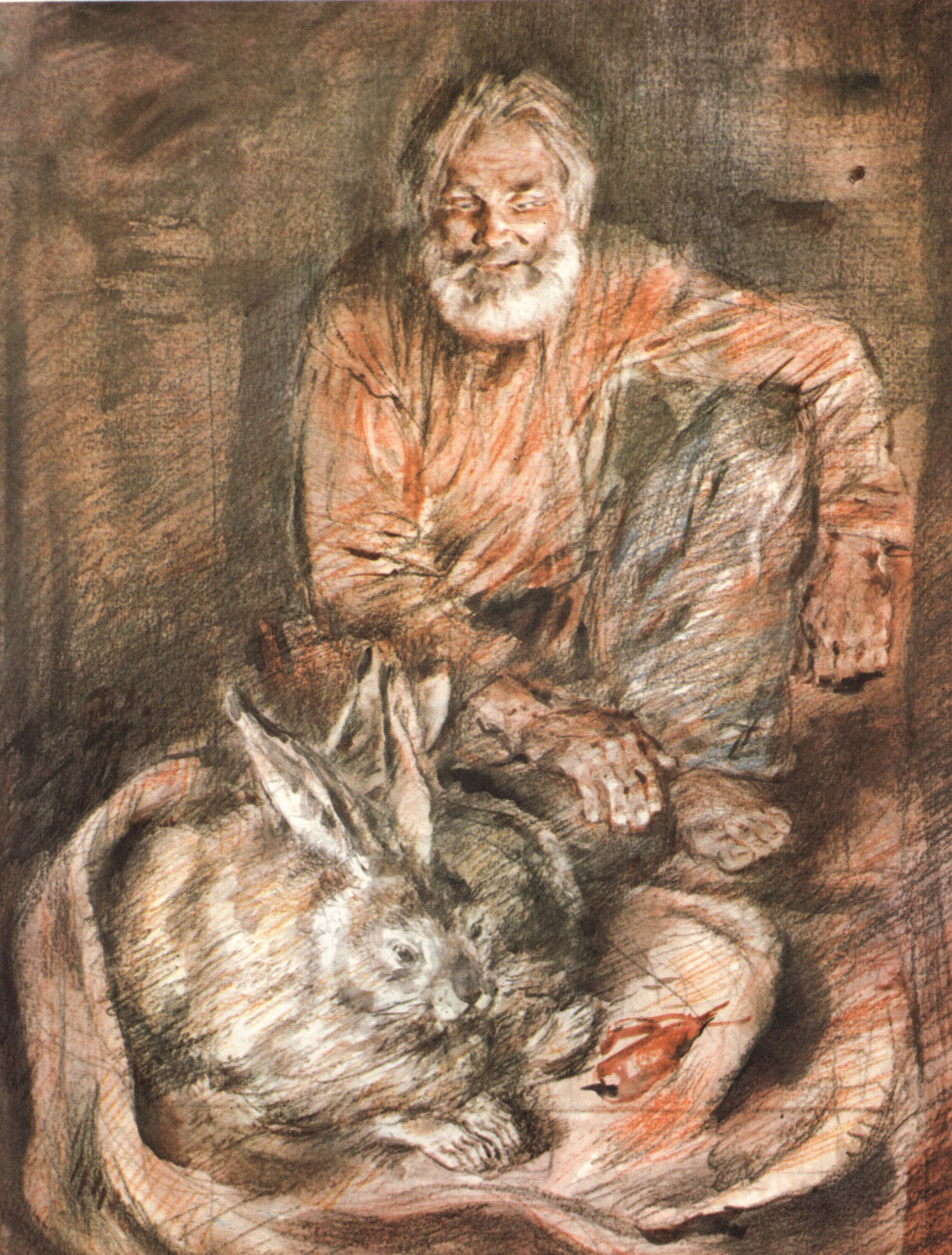 Н. Некрасов. "Дедушка Мазай и зайцы". Иллюстрации В. Бескаравайного.