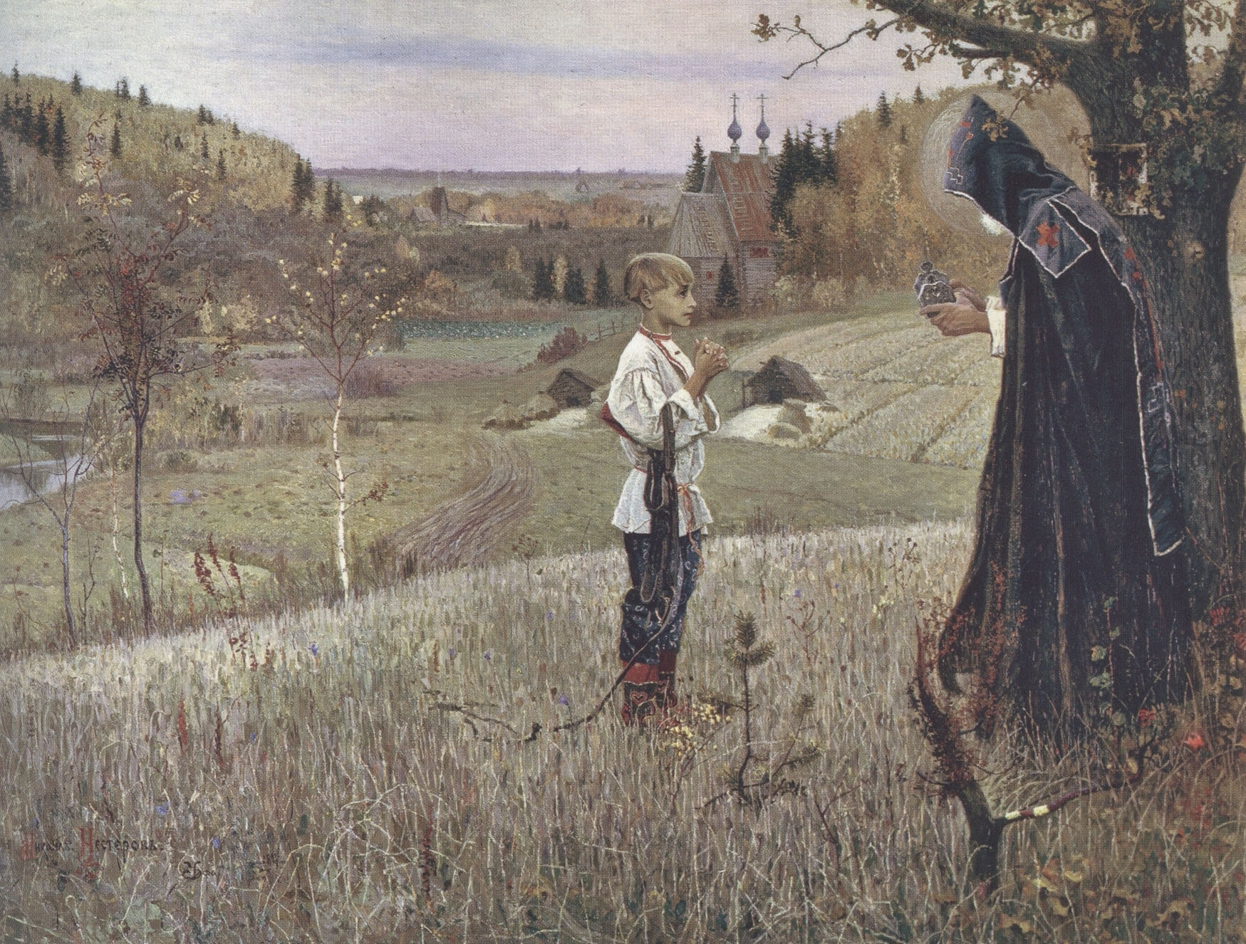 Михаил Нестеров. "Видение отроку Варфоломею". 1890 год.