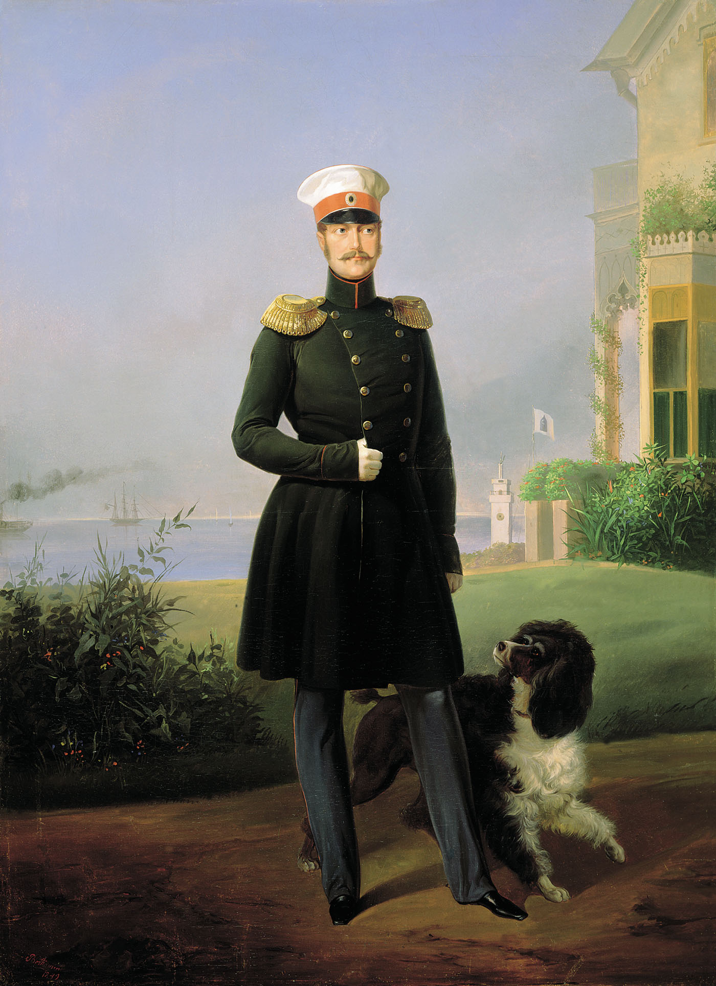 Франц Крюгер. "Портрет императора Николая I". 1836.