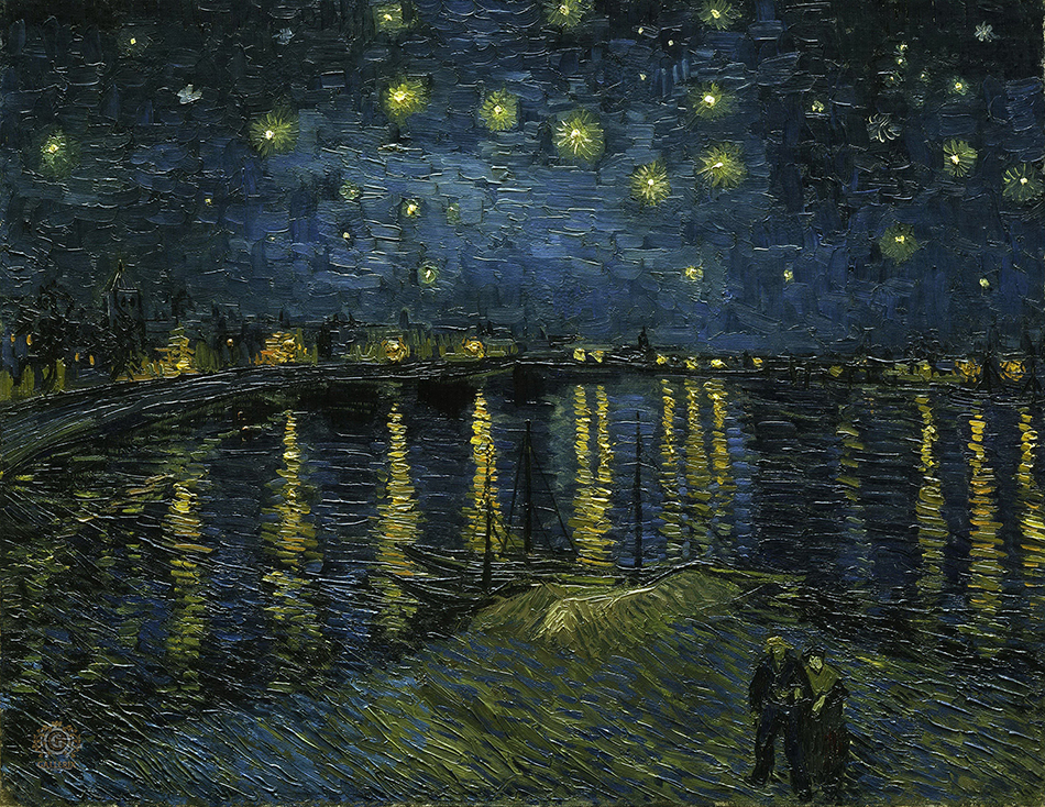 Винсент Ван Гог. "Звёздная ночь". 1888. Музей Орсе, Париж.
