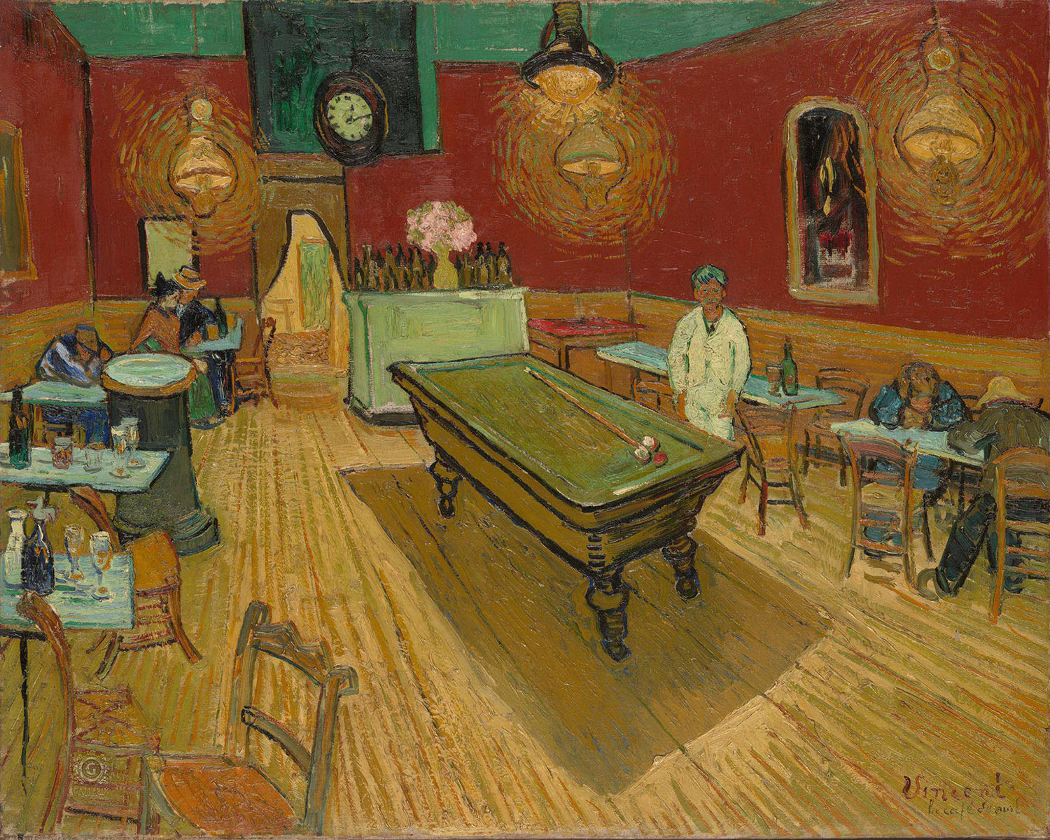 Винсент Ван Гог. "Ночное кафе". 1888. Художественная галерея Йельского университета, Нью-Хейвен