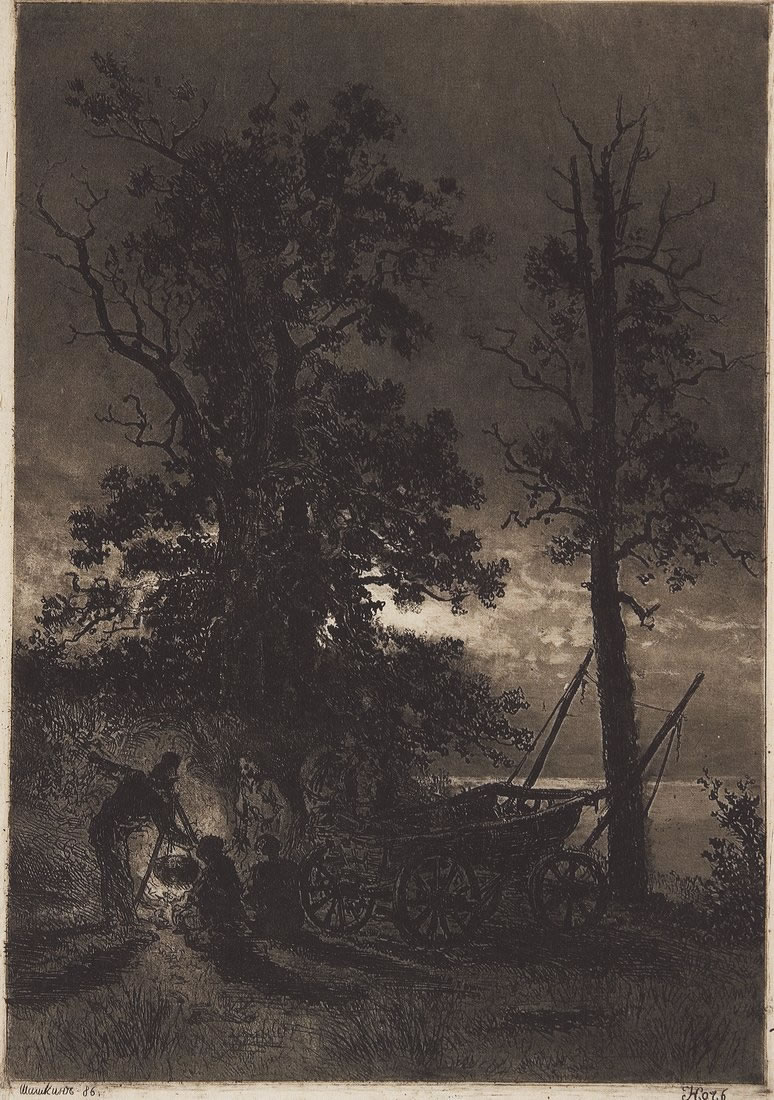 Иван Шишкин. Ночь. 1886.