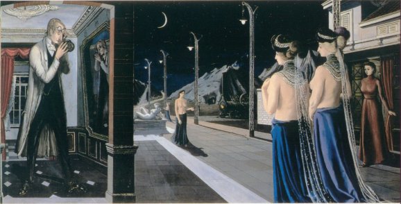 Поль Дельво. "Улица ночью". 1947.