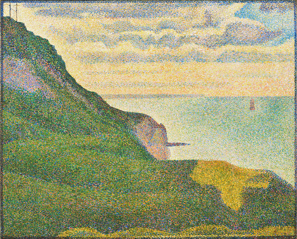 Жорж-Пьер Сёра. "Морской пейзаж в Пор-ан-Бессен, Нормандия". 1888. Национальная галерея искусств, Вашингтон.