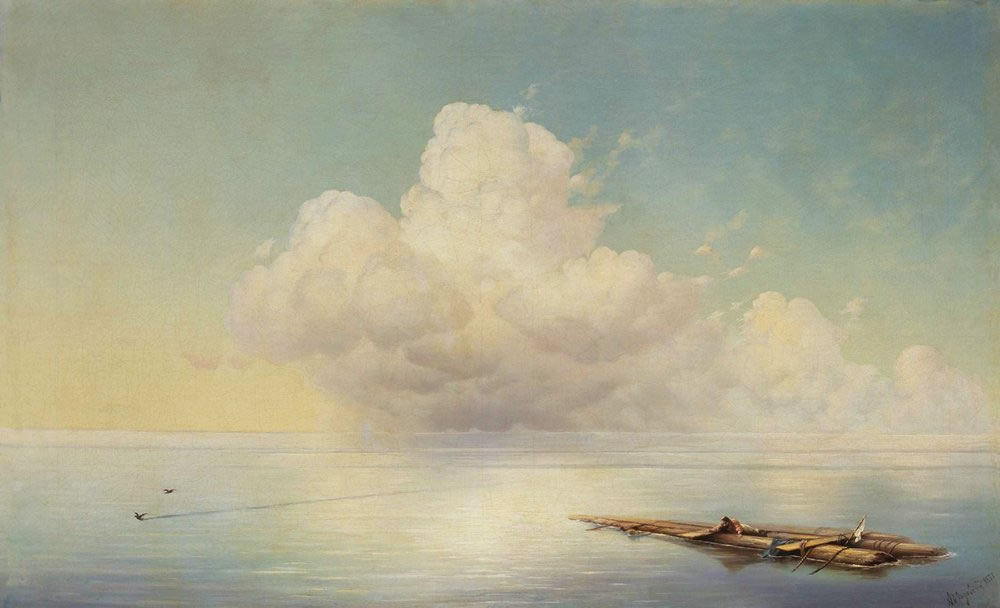 Иван Айвазовский. Облако над тихим морем. 1877.