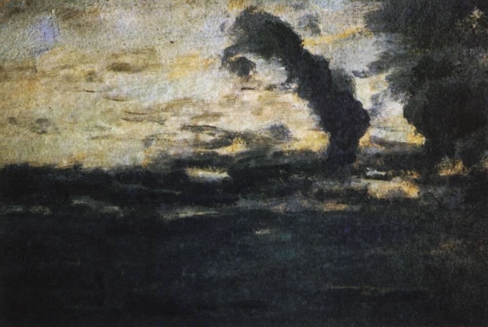 Исаак Левитан. Облачное небо. Сумерки. 1893.
