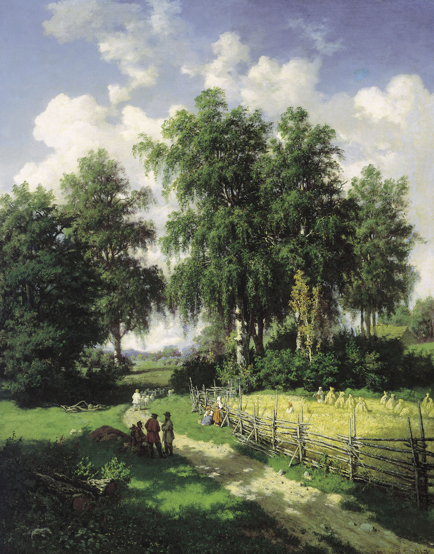 Валериан Каменев. Вид в окрестностях Гатчины. 1867.