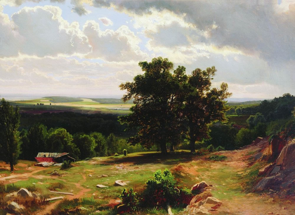 Иван Шишкин. Вид в окрестностях Дюссельдорфа. 1864-1865.