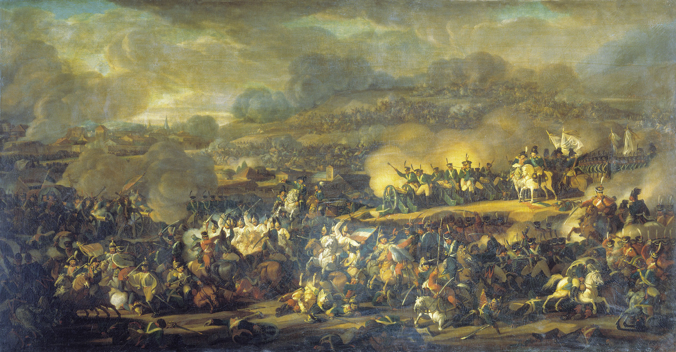 Владимир Мошков. Сражение под Лейпцигом 6 октября 1813 года. 1815.