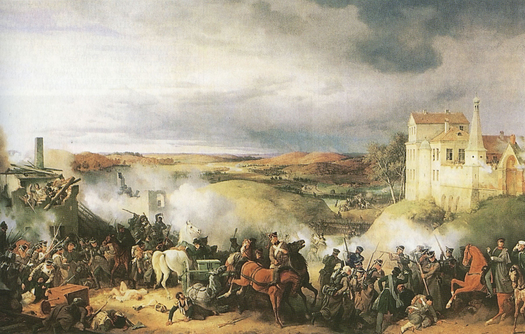 Петер Гесс. Бой под Малоярославцем 12-го октября. 1840-е.