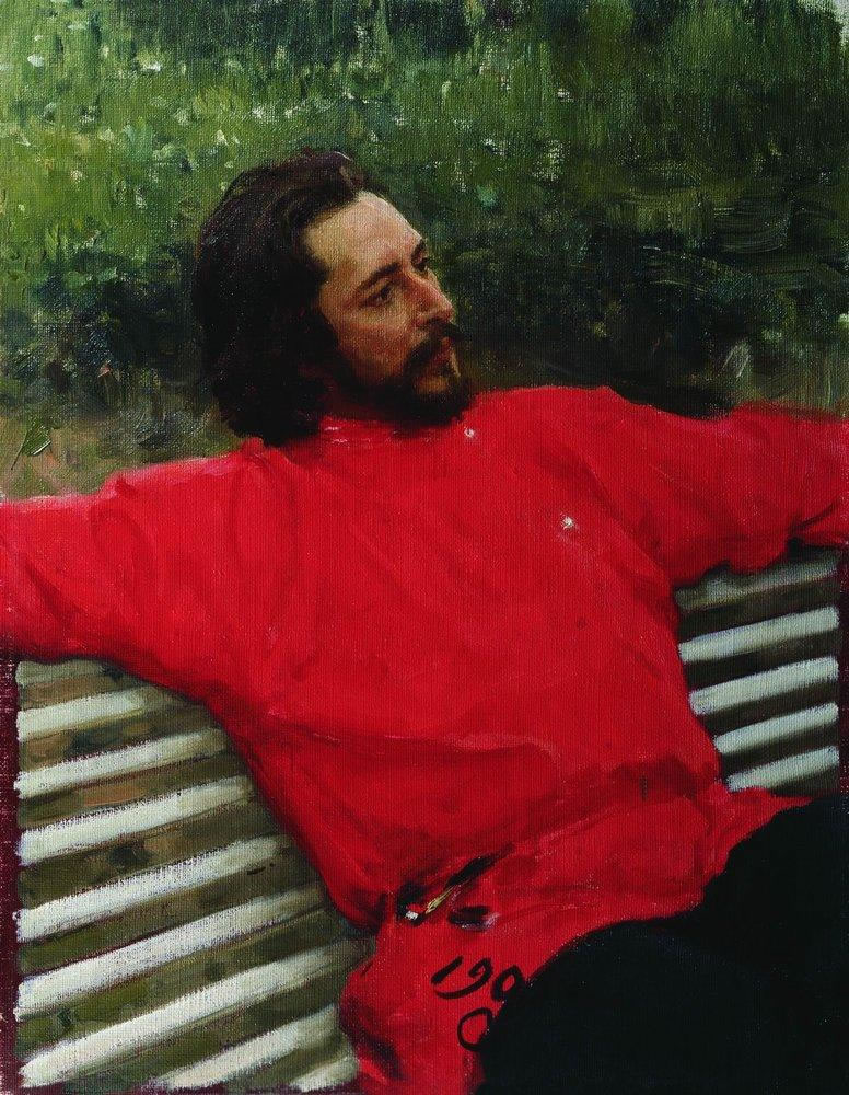 Илья Репин. Портрет Л. Н. Андреева (Летний отдых). 1905.