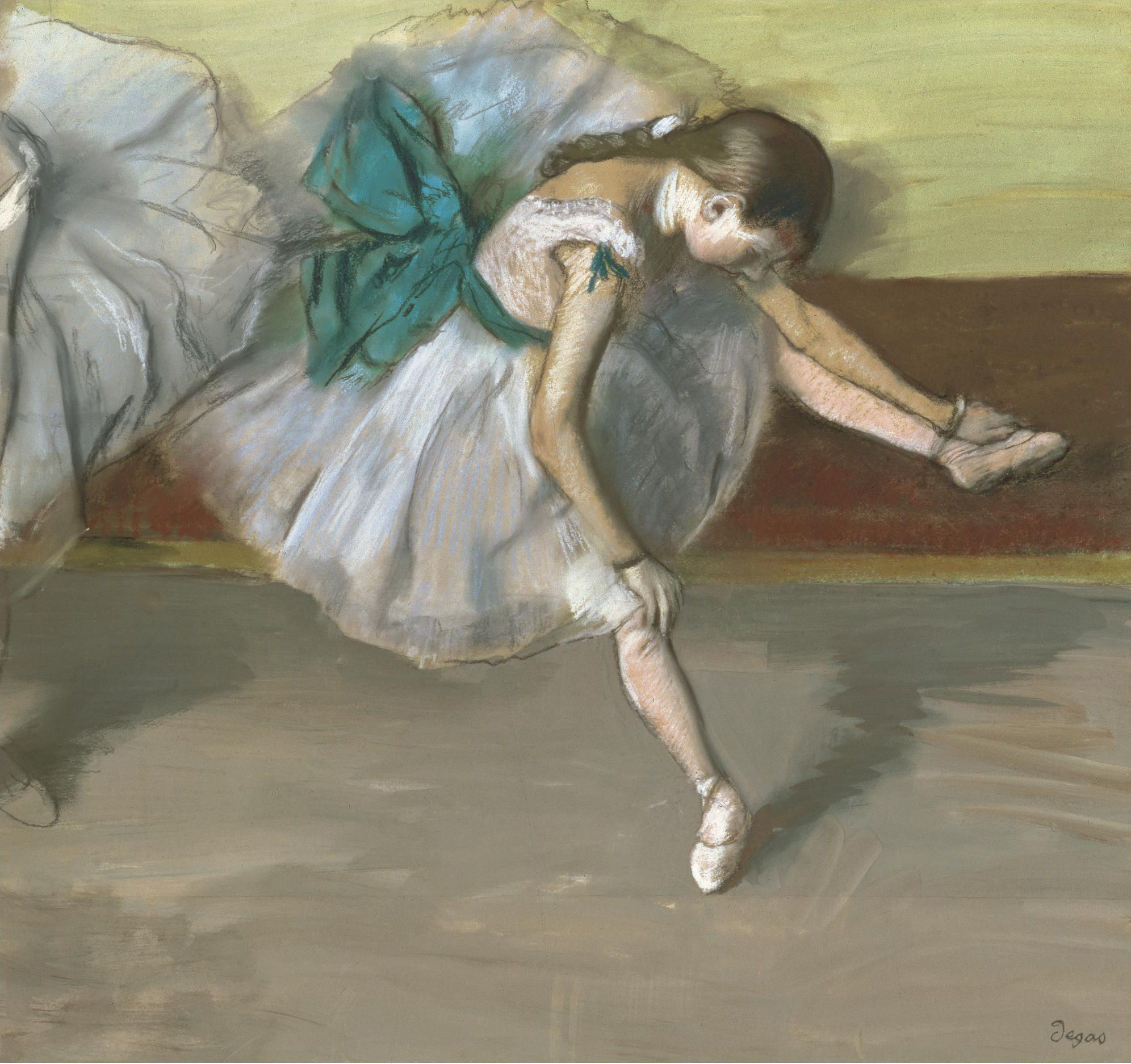 Эдгар Дега. Отдыхающая танцовщица. 1879.