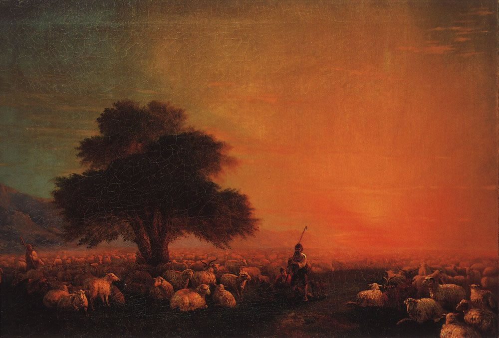 Иван Айвазовский. Овцы на пастбище. 1850-е.