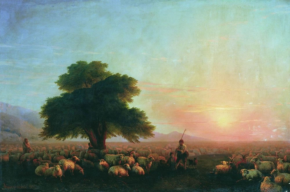 Иван Айвазовский. Отара овец. 1857.