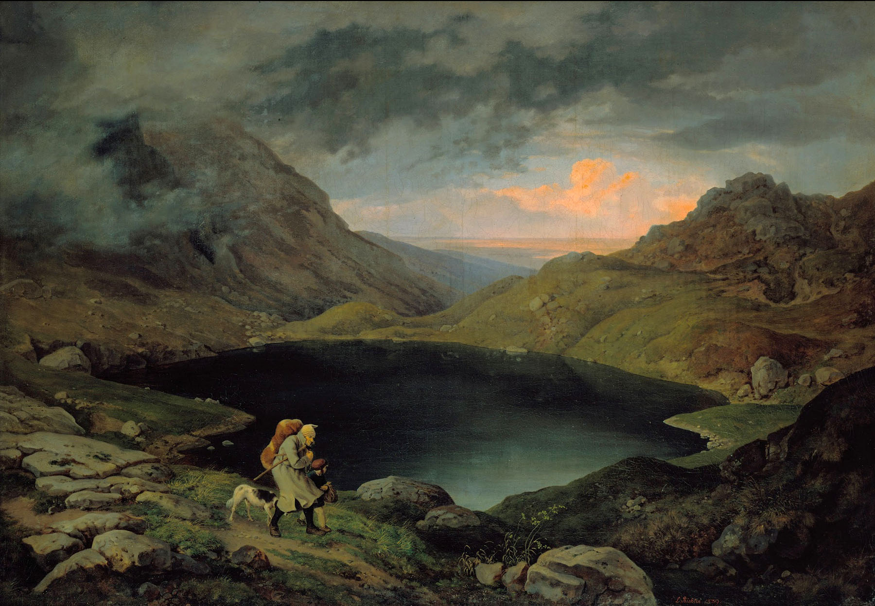 Густав Рихтер. Озеро в Исполиновых горах.