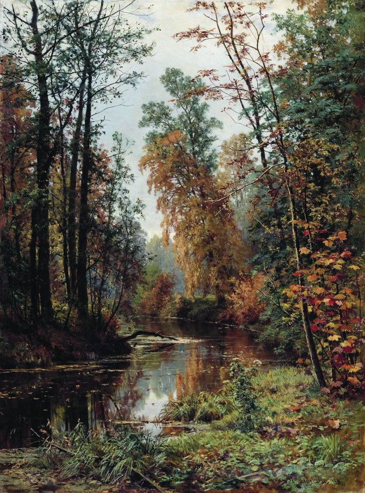 Иван Шишкин. Парк в Павловске. 1889.