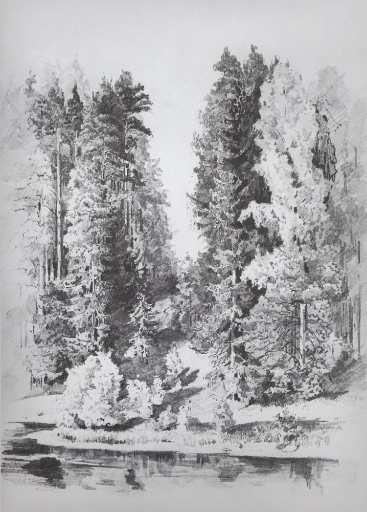 Иван Шишкин. В парке. 1880-е.