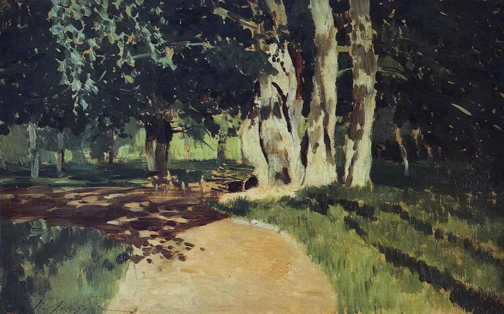 Исаак Левитан. В парке. 1895.