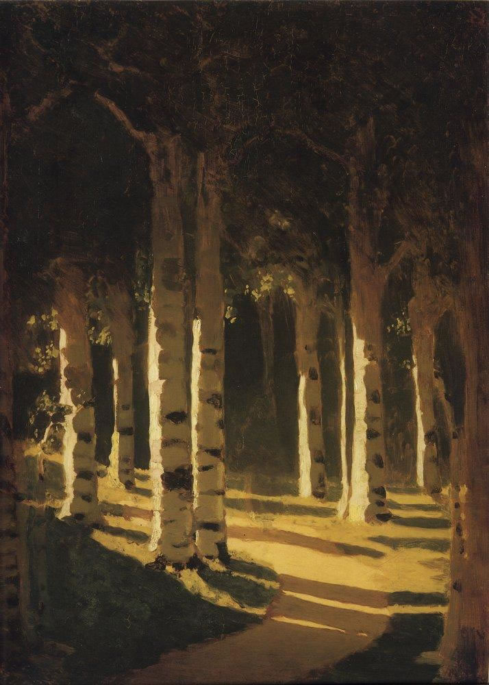 Архип Куинджи. Солнечный свет в парке. 1898-1908.