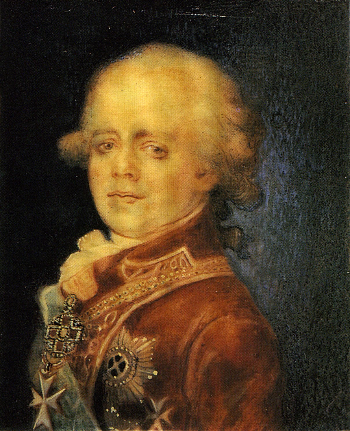 Неизвестный художник. "Портрет Павла I". Не ранее 1798. Государственная Третьяковская галерея.