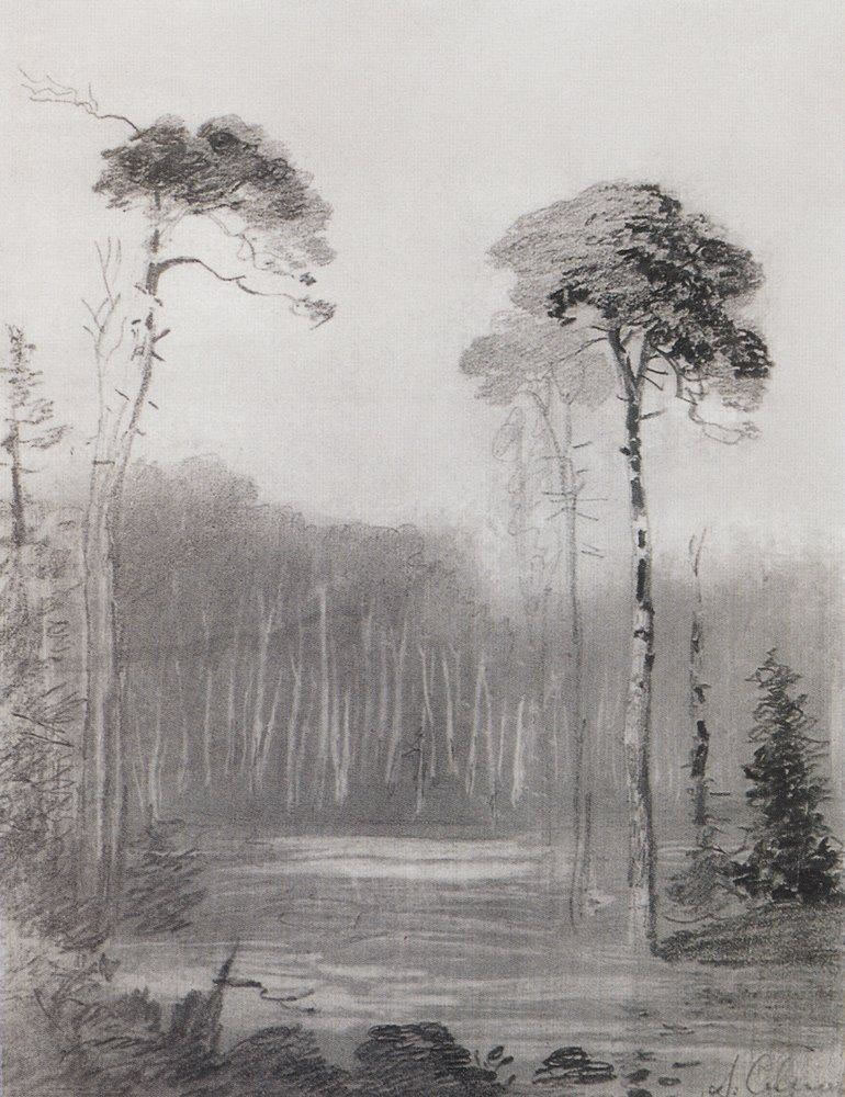Алексей Саврасов. Пейзаж. 1880-е.