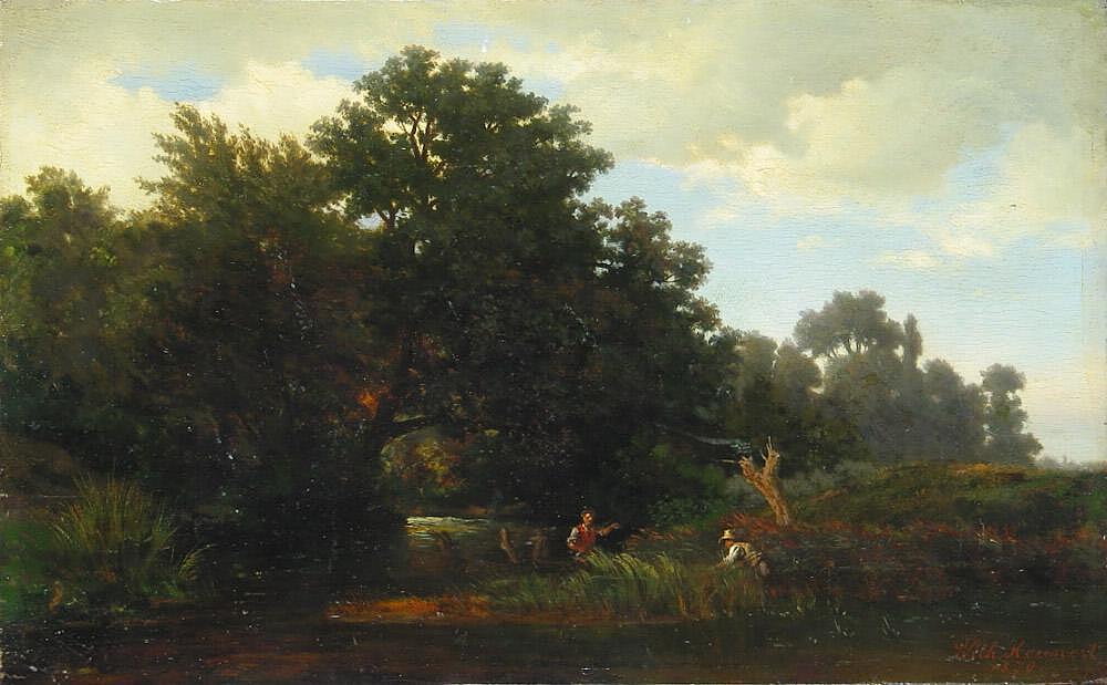 Вильгельм Хейнерт. "Пейзаж". 1870. Эрмитаж, Санкт-Петербург.