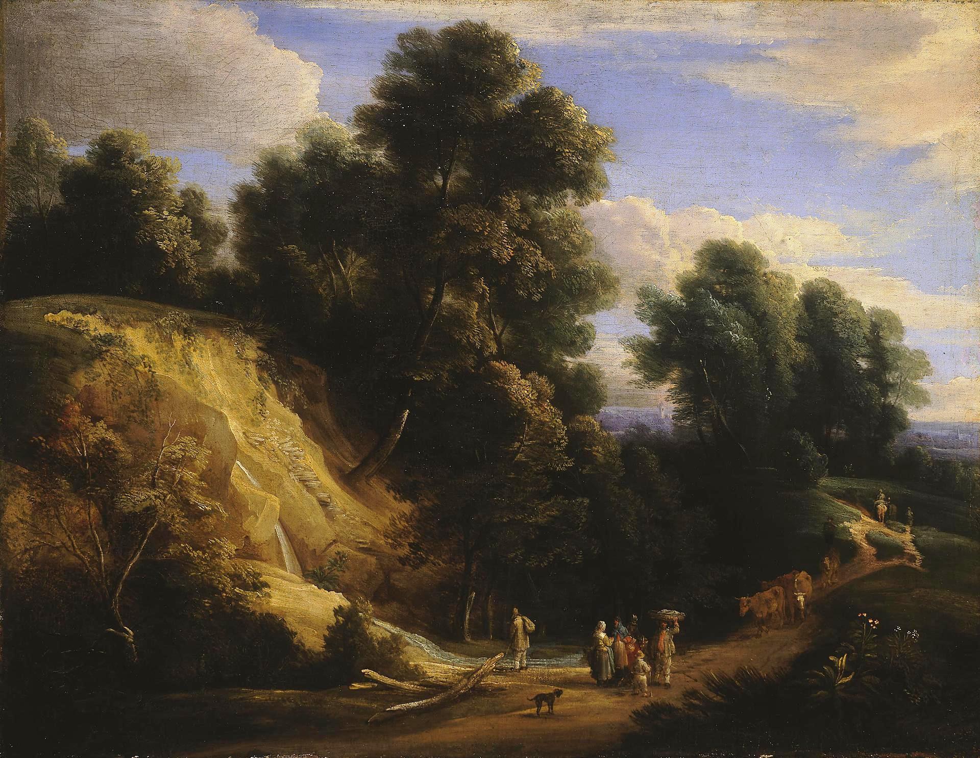 Жак д'Артуа, Питер Баут. "Пейзаж". Между 1678-1686. Эрмитаж, Санкт-Петербург.