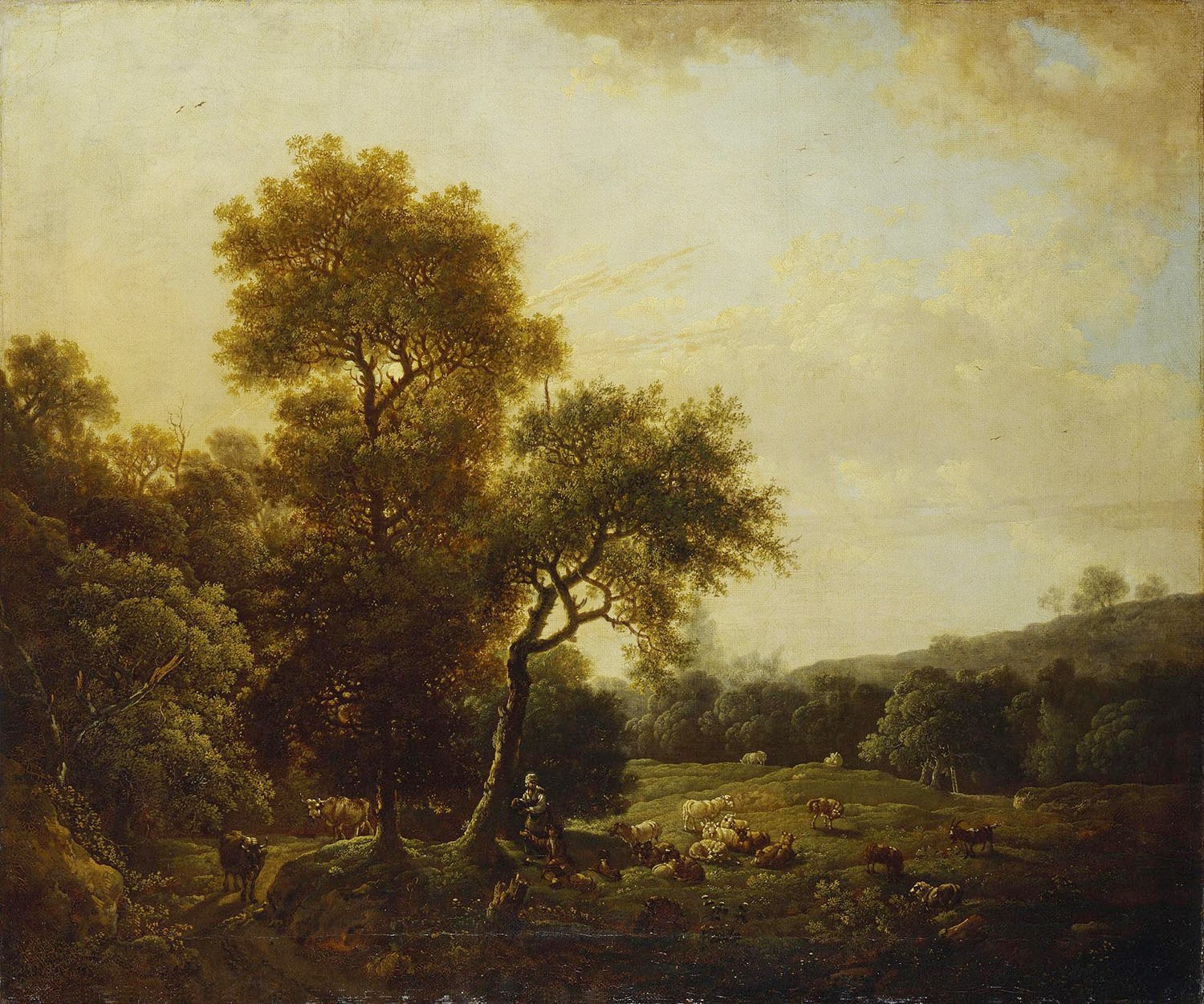 Иоганн Христиан Кленгель. "Пейзаж". 1773.