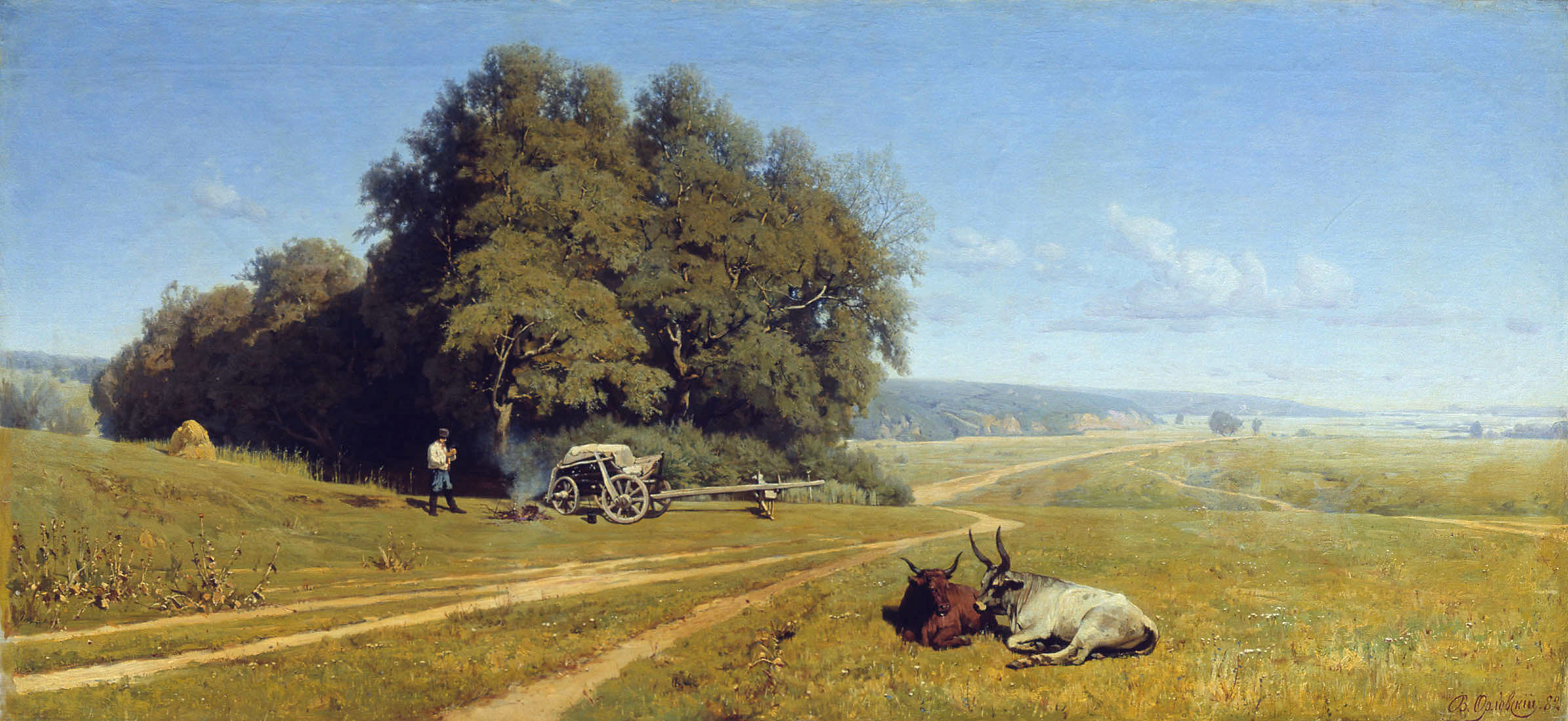 Владимир Орловский. Пейзаж. 1882.