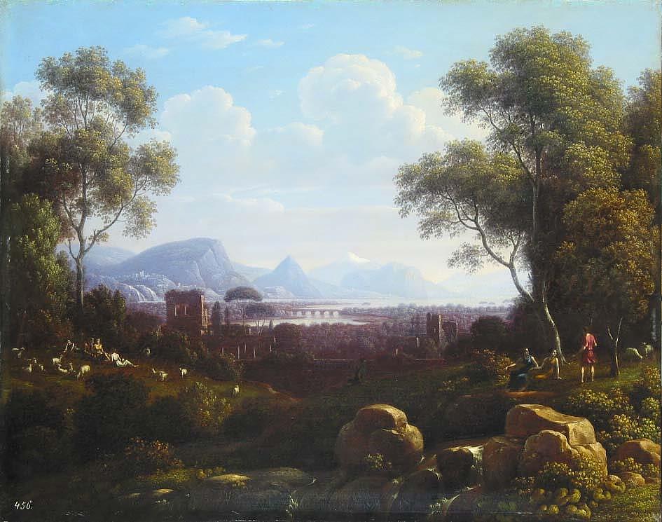 Карл Фердинанд фон Кюгельген. "Пейзаж". 1825. Эрмитаж, Санкт-Петербург.