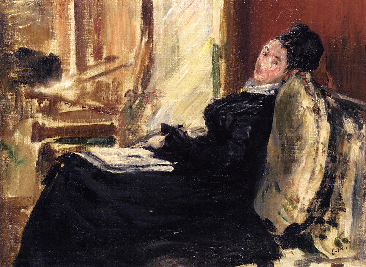 Эдуард Мане. "Молодая женщина с книгой". 1875.
