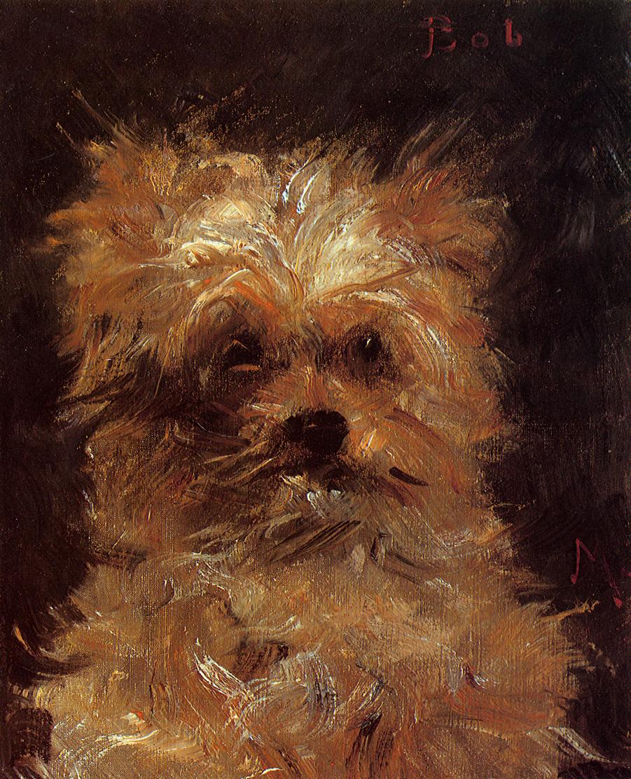 Эдуард Мане. "Голова собаки". 1876.