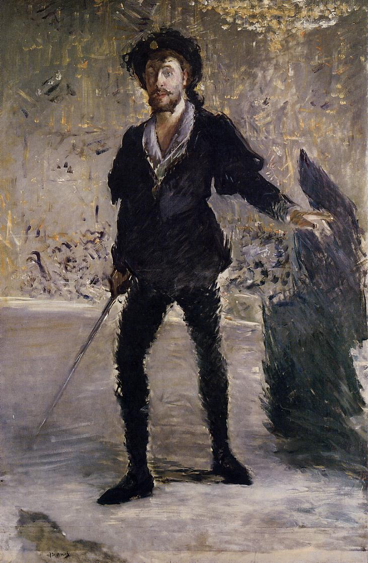 Эдуард Мане. "Портрет Фора в роли Гамлета". 1876-1877.
