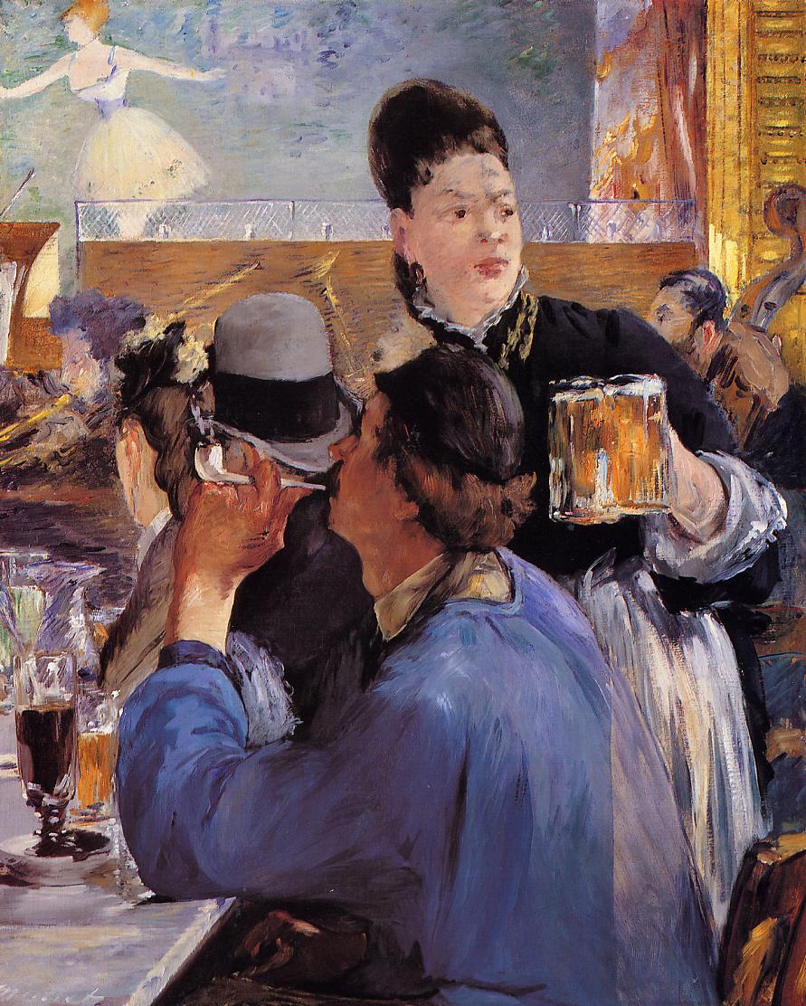 Эдуард Мане. "Служанка с кружками пива". 1879.