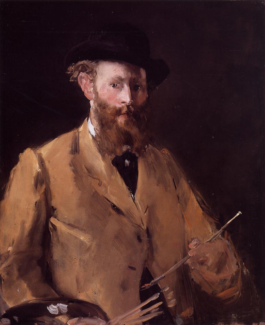 Эдуард Мане. "Автопортрет с палитрой". Около 1879.