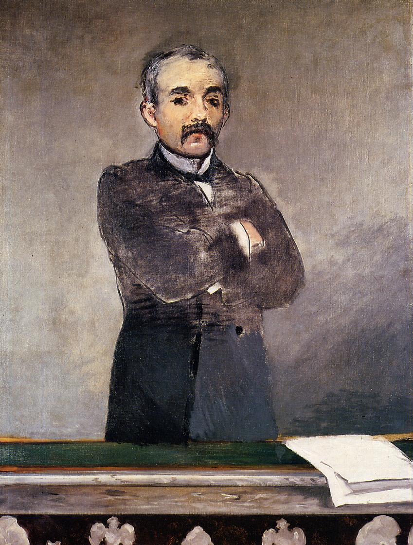 Эдуард Мане. "Портрет Клемансо на трибуне". 1879-1880.