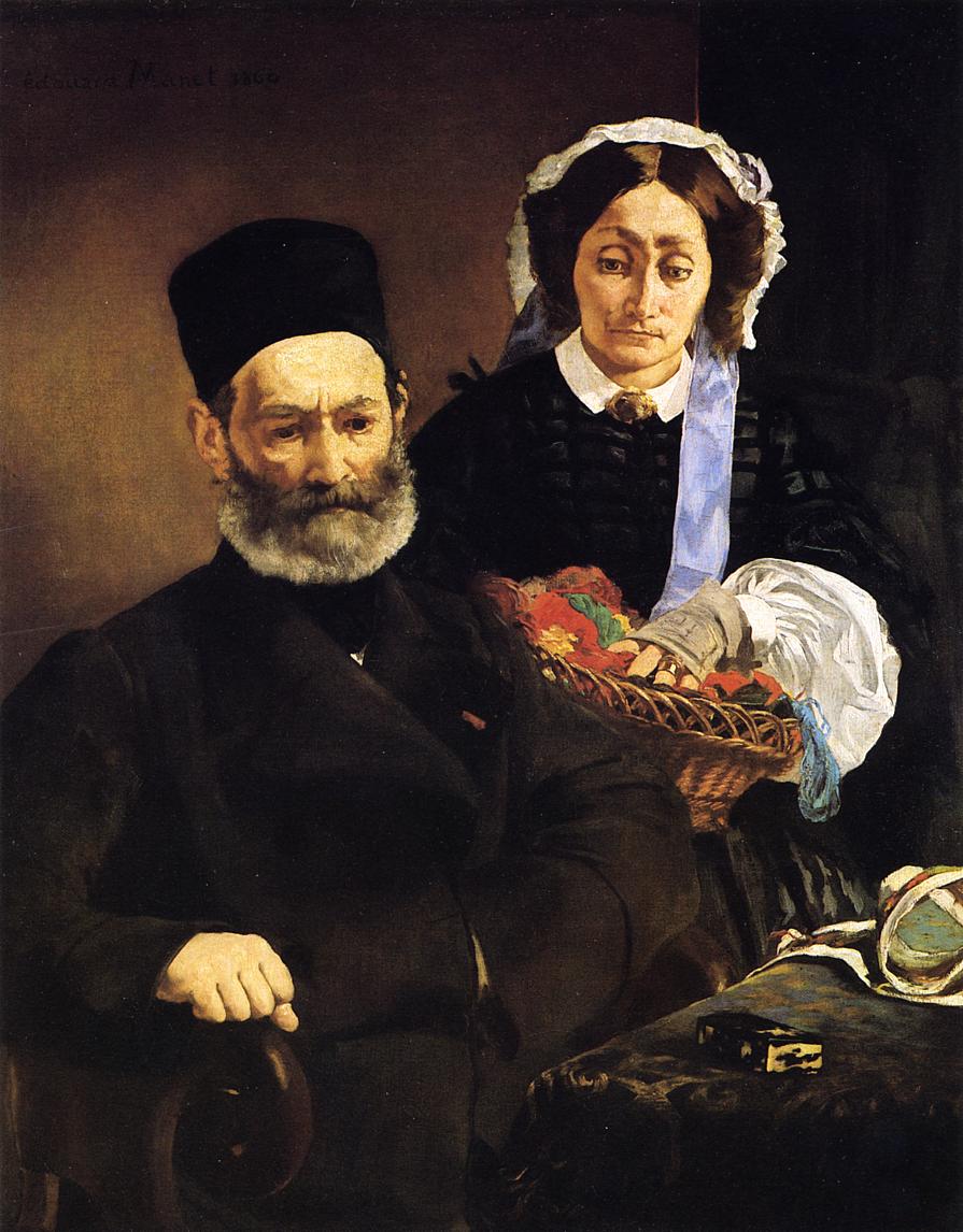 Эдуард Мане. "Огюст и Эжени Мане, родители художника". 1860.