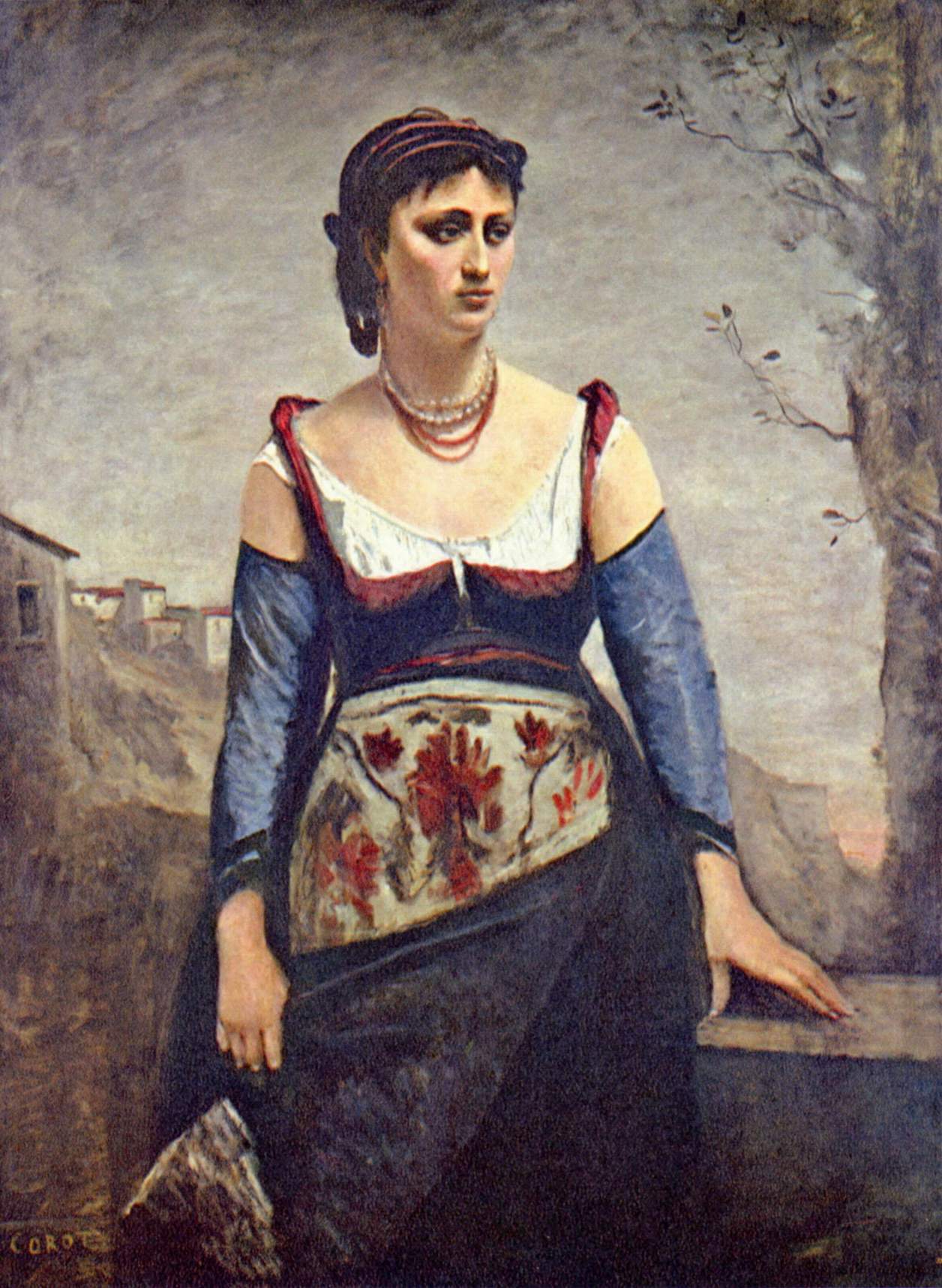 Жан-Батист-Камиль Коро. "Итальянка Агостина". 1866.