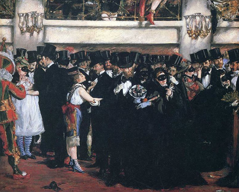 Эдуард Мане. "Бал-маскарад в парижской Опере". 1873.