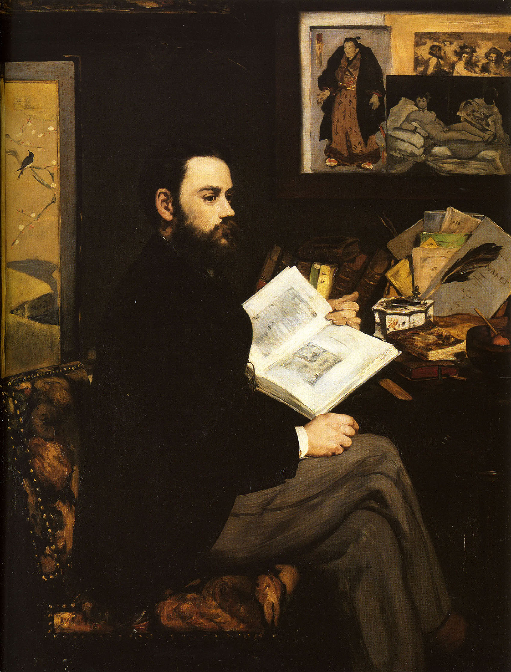 Эдуард Мане. "Портрет Эмиля Золя". 1868.